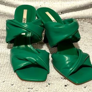 Zara Green Shoes
